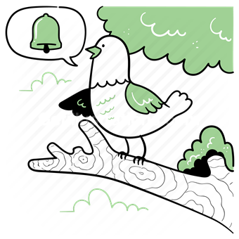 Download ringtone, bird, animal, notification, alarm, sound, audio- Matilda  illustrations